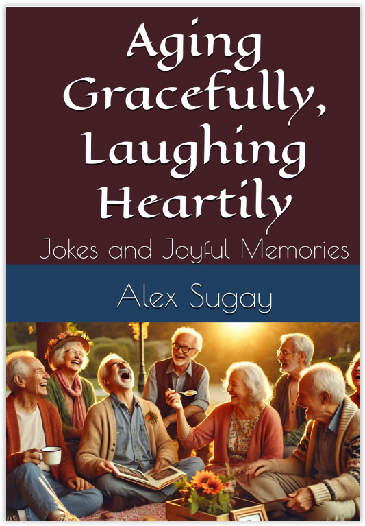aging gracefully, laughing heartily